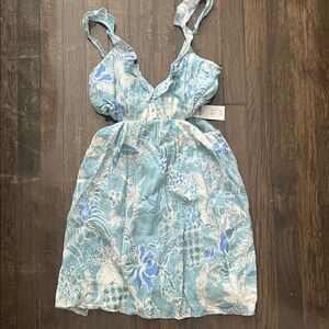 Abercrombie & Fitch Blue Floral Mini Dress